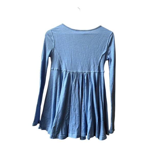 Altard State Women’s Blue Long Sleeve Babydoll Tunic Top Size XS - Picture 2 of 10